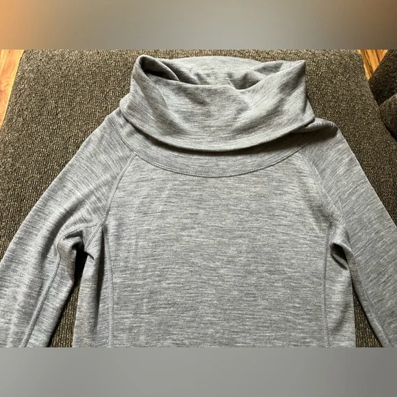 Woolly pro-knit merino wool long sleeve cowl neck tunic top with pockets… - Picture 2 of 16